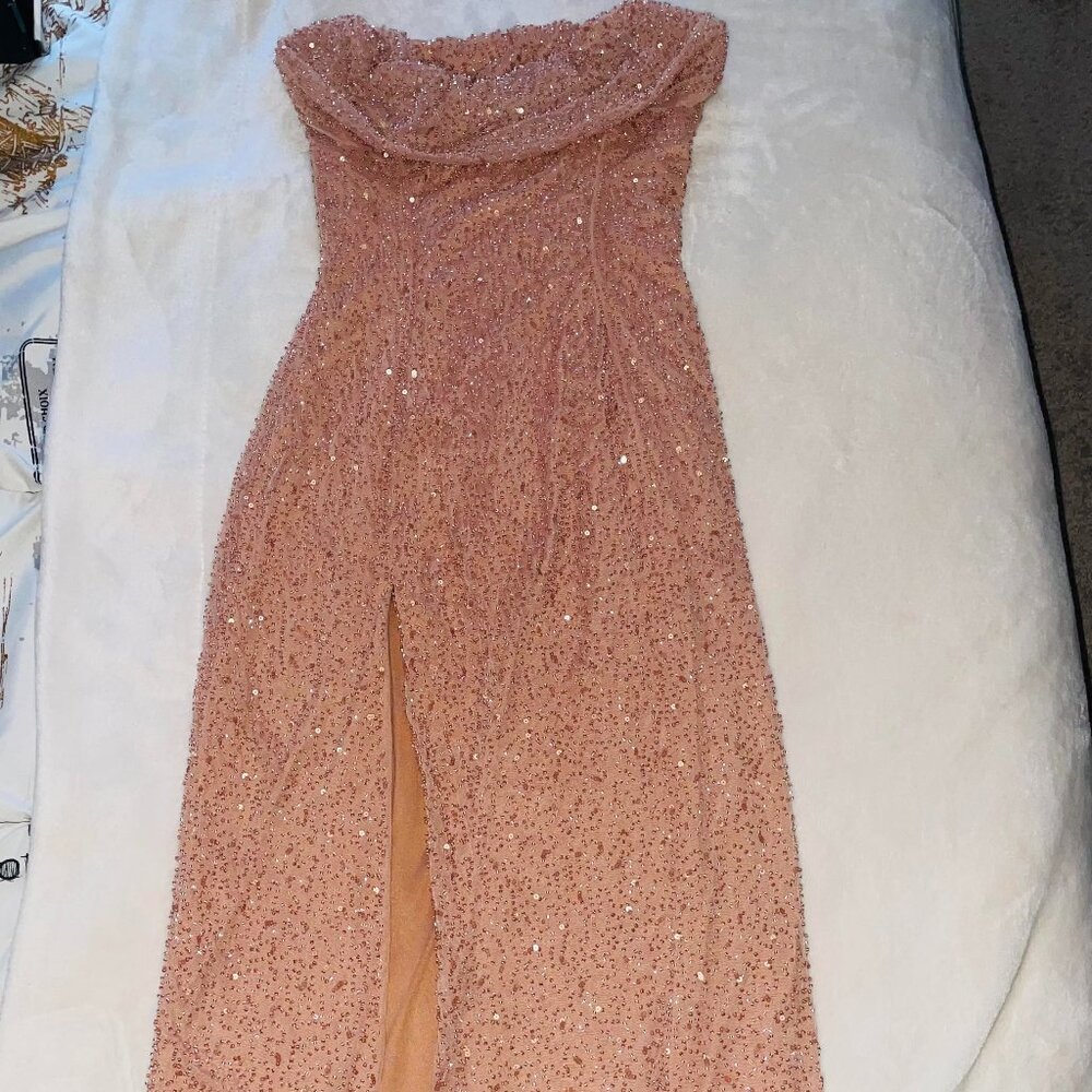 Strapless Studded Dress